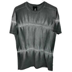 Thom Krom Tshirt Mens Small Tie Dye Tee Acid Wash Grey Crewneck Short Sleeve
